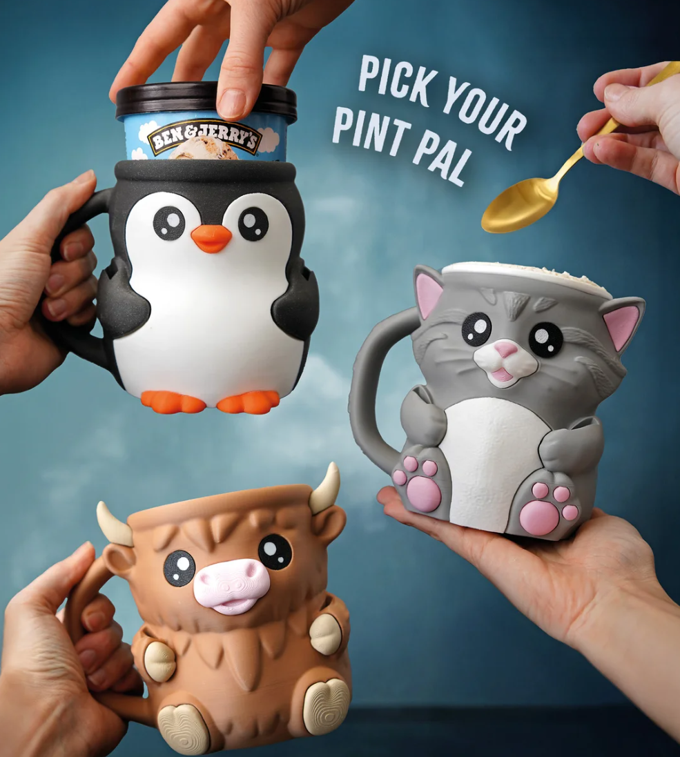 Cat Ice Cream Pint Holder - The Perfect Gift for Ice Cream Lovers