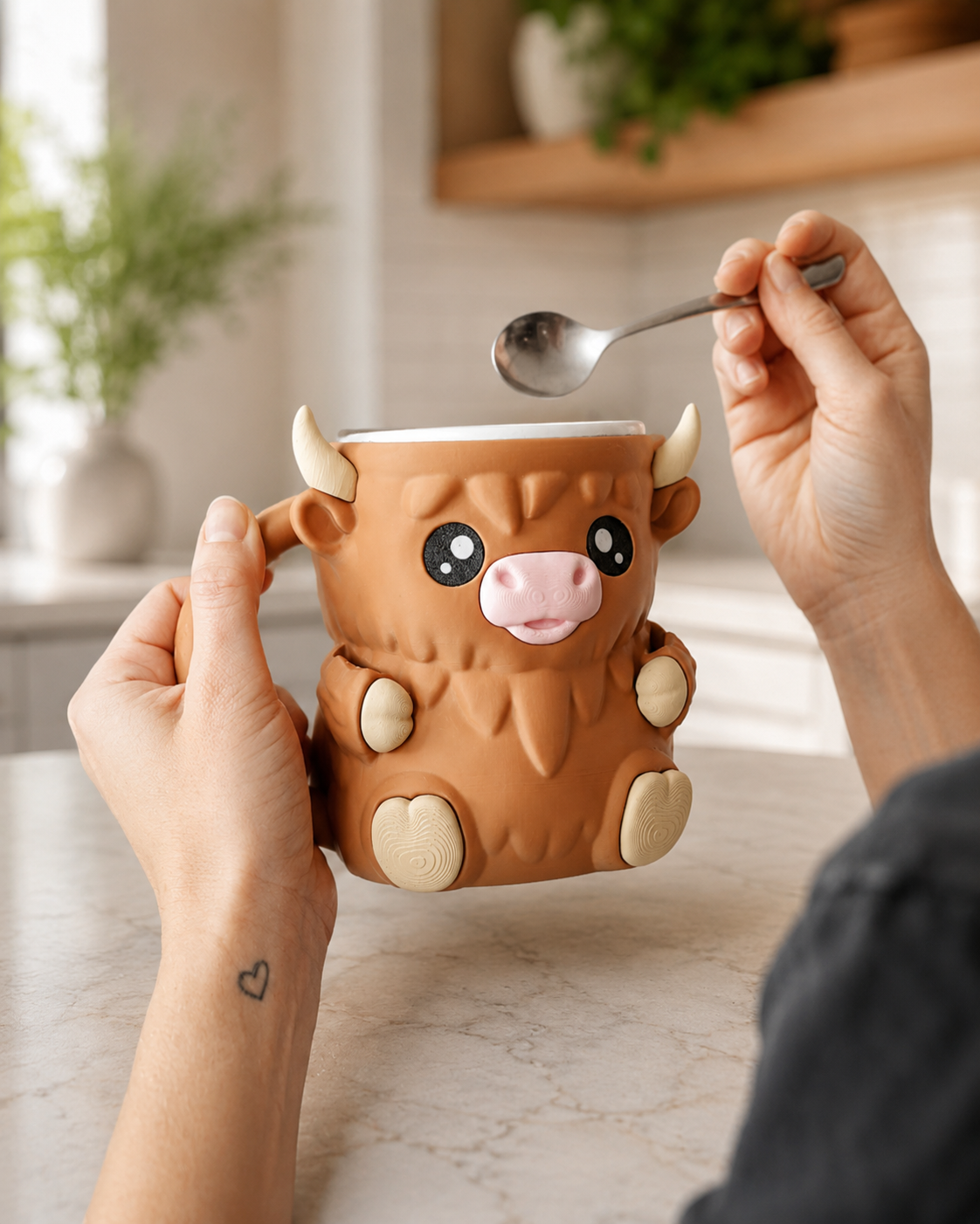 Highland Cow Ice Cream Pint Holder - The Perfect Gift for Ice Cream Lovers