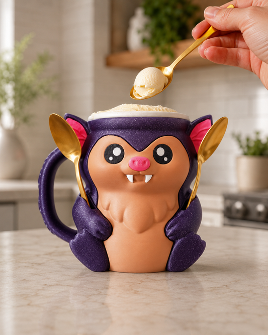 Bat Ice Cream Pint Holder - The Perfect Gift for Ice Cream Lovers