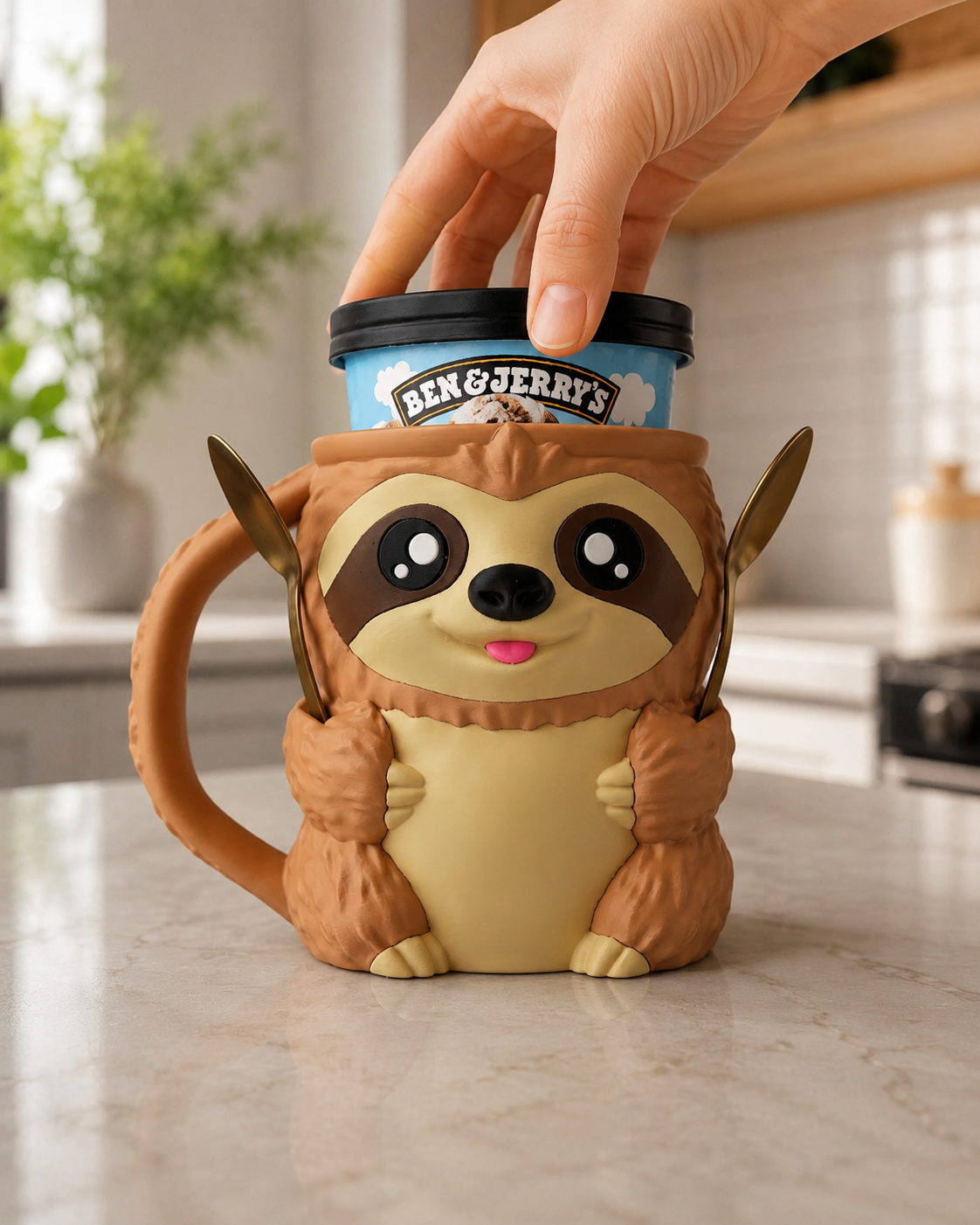 Sloth Ice Cream Pint Holder - The Perfect Gift for Ice Cream Lovers