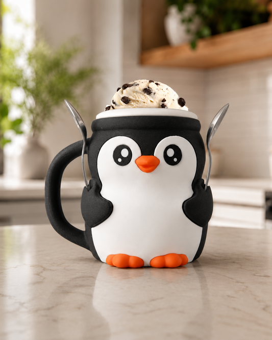 Penguin Ice Cream Pint Holder - The Perfect Gift for Ice Cream Lovers