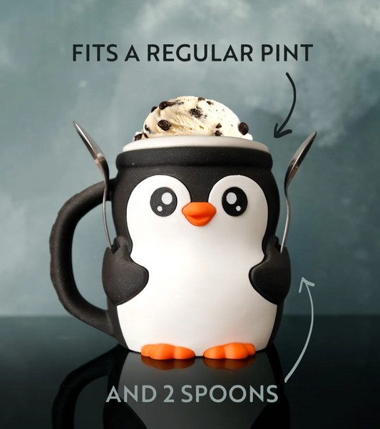 Penguin Ice Cream Pint Holder - The Perfect Gift for Ice Cream Lovers