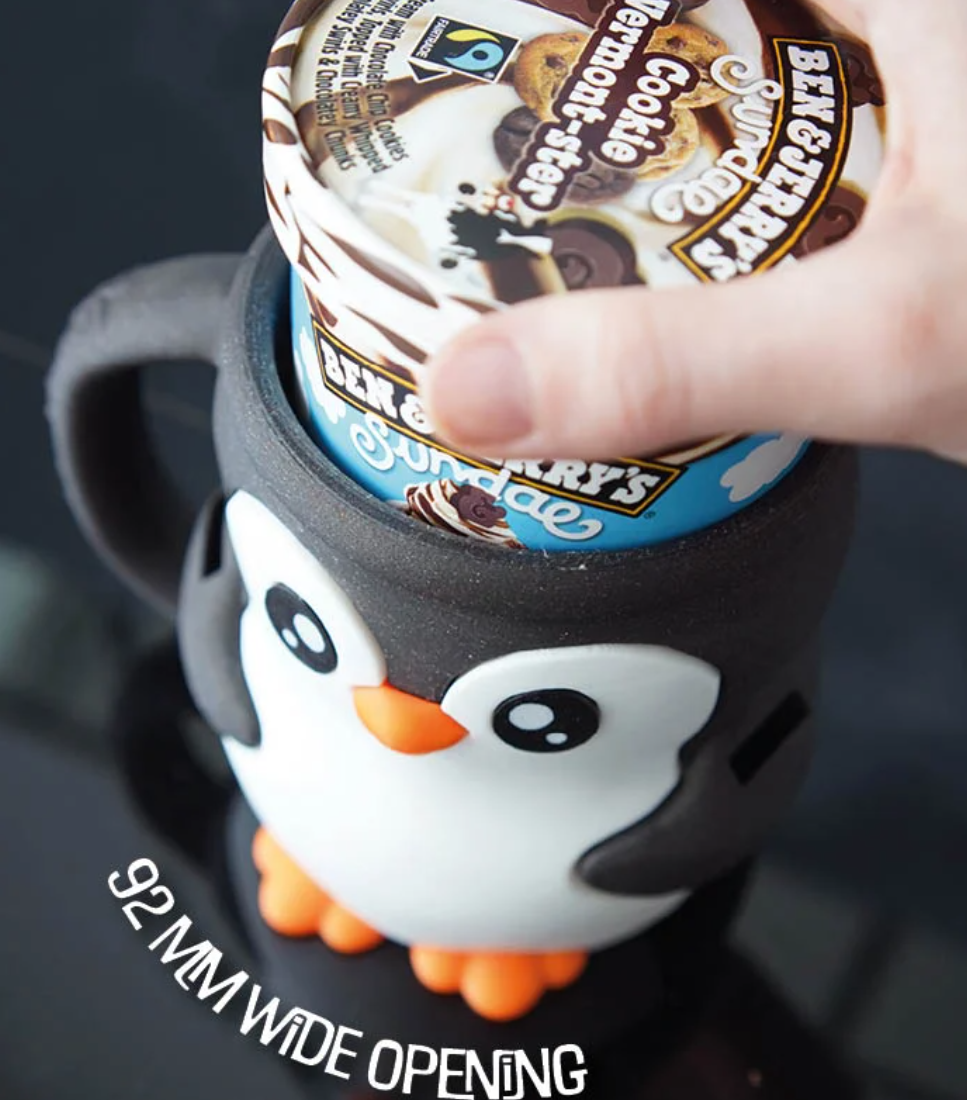 Penguin Ice Cream Pint Holder - The Perfect Gift for Ice Cream Lovers