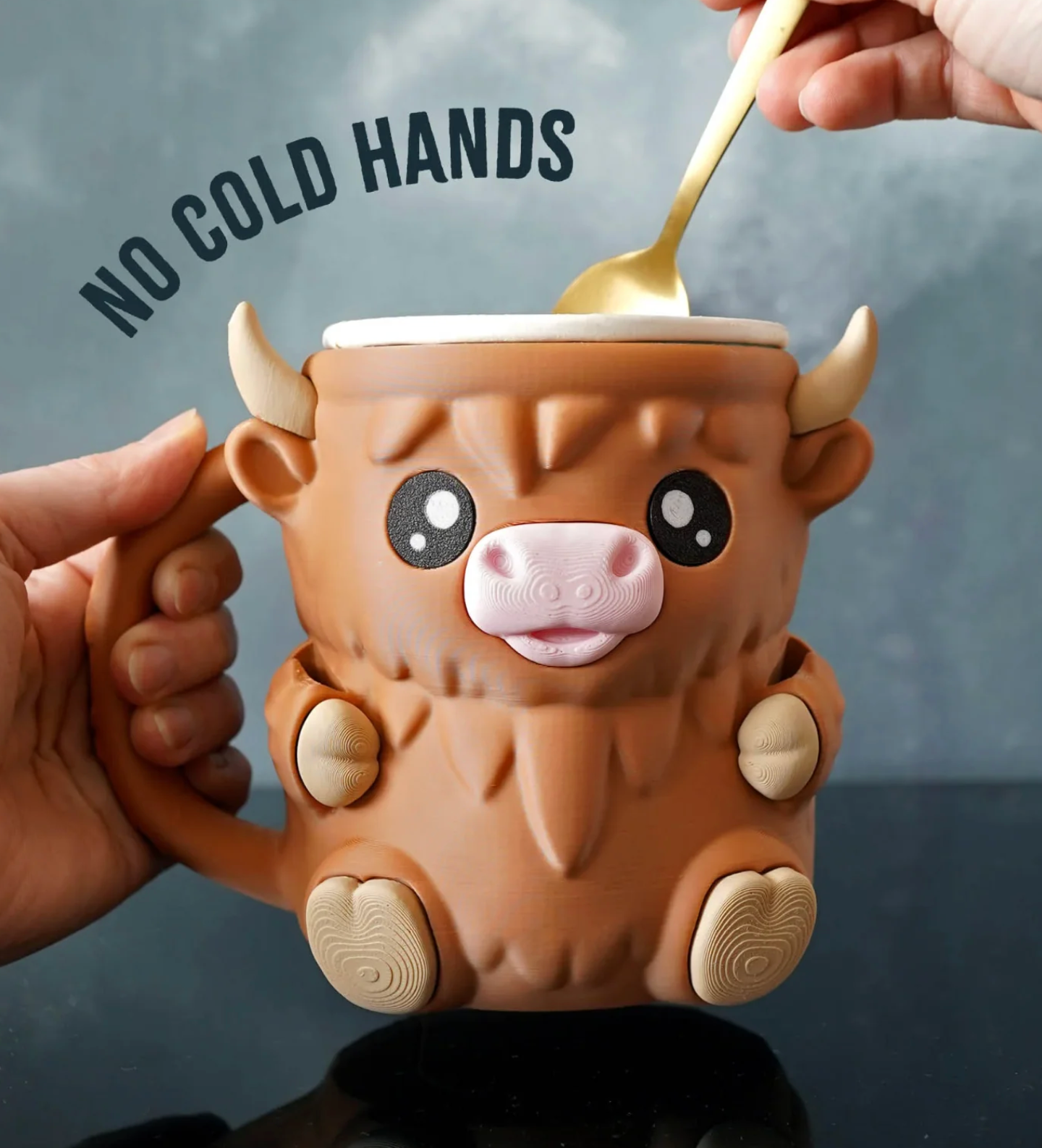 Highland Cow Ice Cream Pint Holder - The Perfect Gift for Ice Cream Lovers
