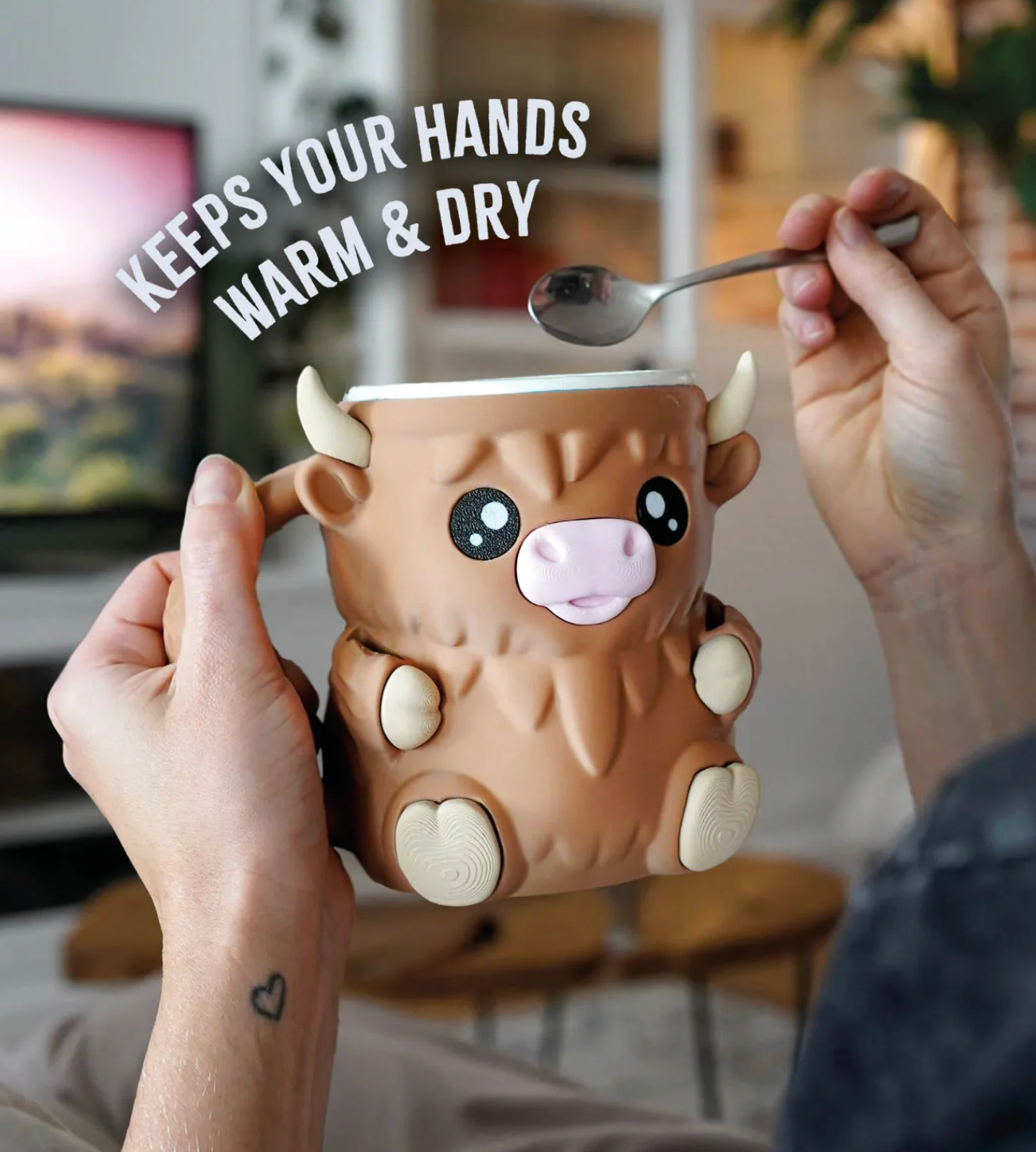 Highland Cow Ice Cream Pint Holder - The Perfect Gift for Ice Cream Lovers