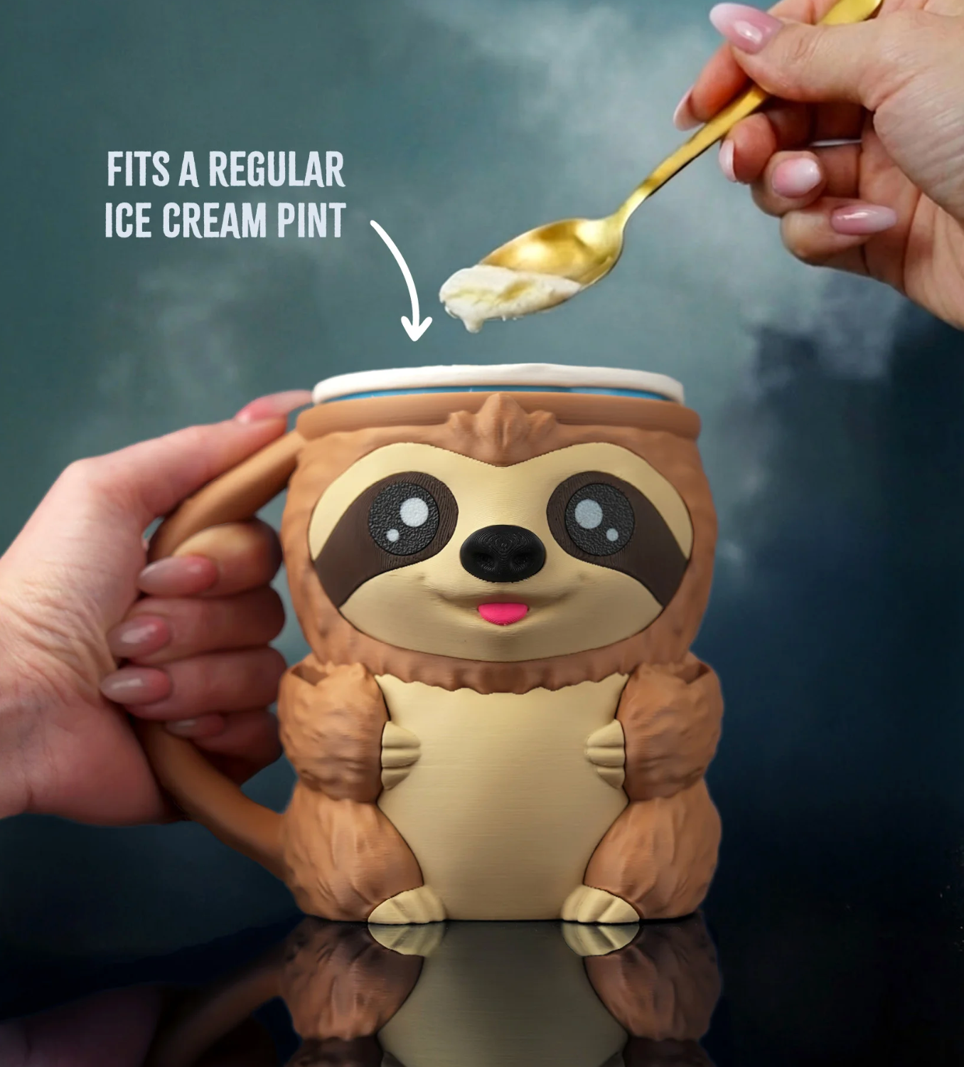 Sloth Ice Cream Pint Holder - The Perfect Gift for Ice Cream Lovers
