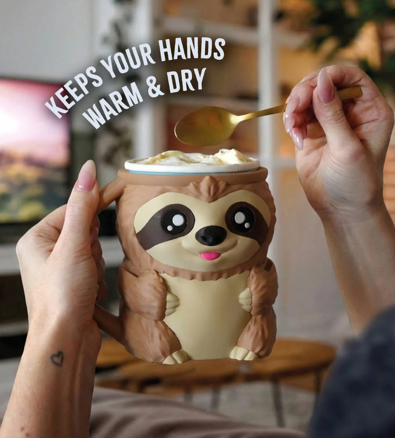 Sloth Ice Cream Pint Holder - The Perfect Gift for Ice Cream Lovers
