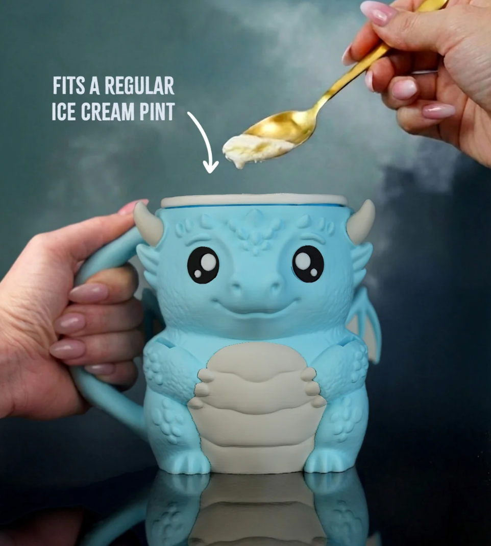 Dragon Ice Cream Pint Holder - The Perfect Gift for Ice Cream Lovers