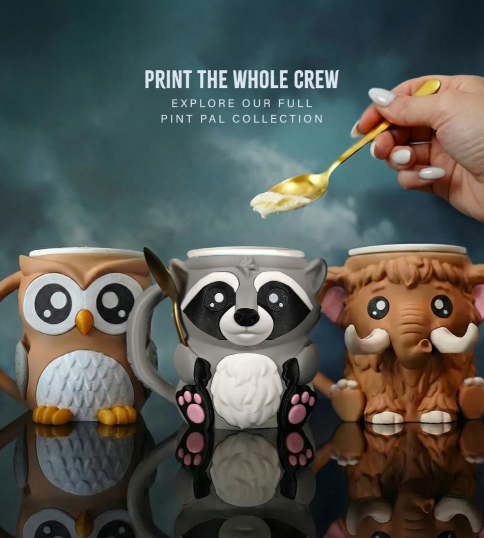 Raccoon Ice Cream Pint Holder - The Perfect Gift for Ice Cream Lovers
