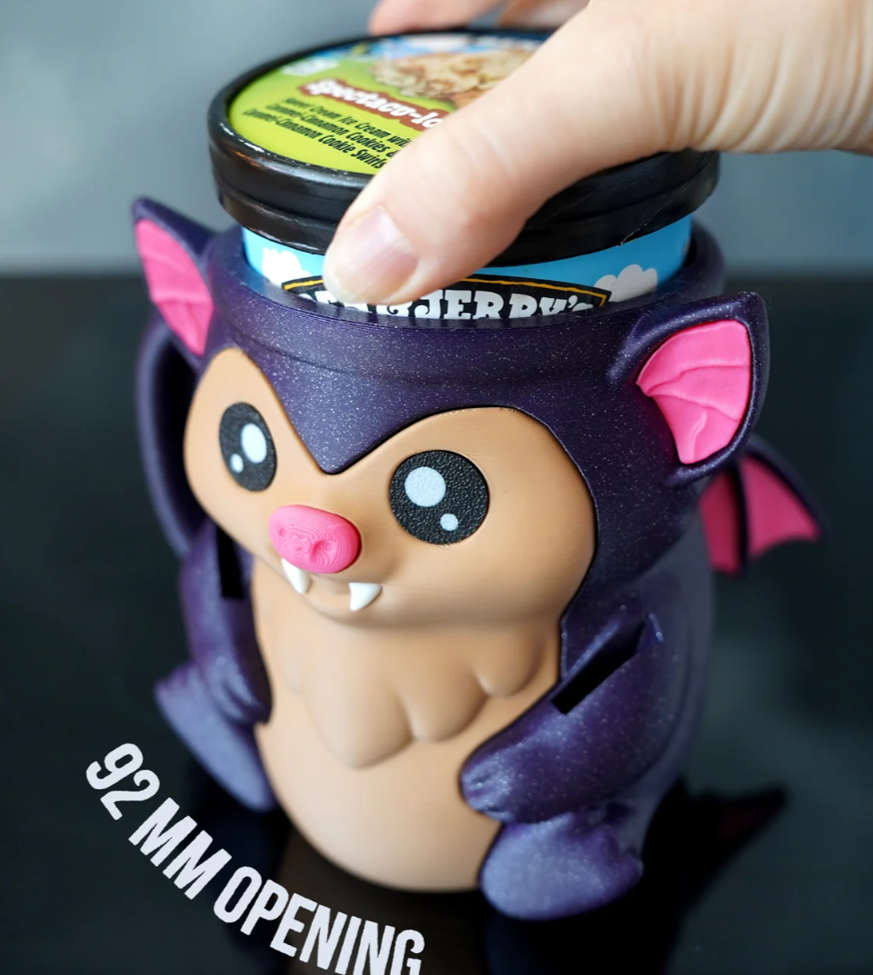 Bat Ice Cream Pint Holder - The Perfect Gift for Ice Cream Lovers
