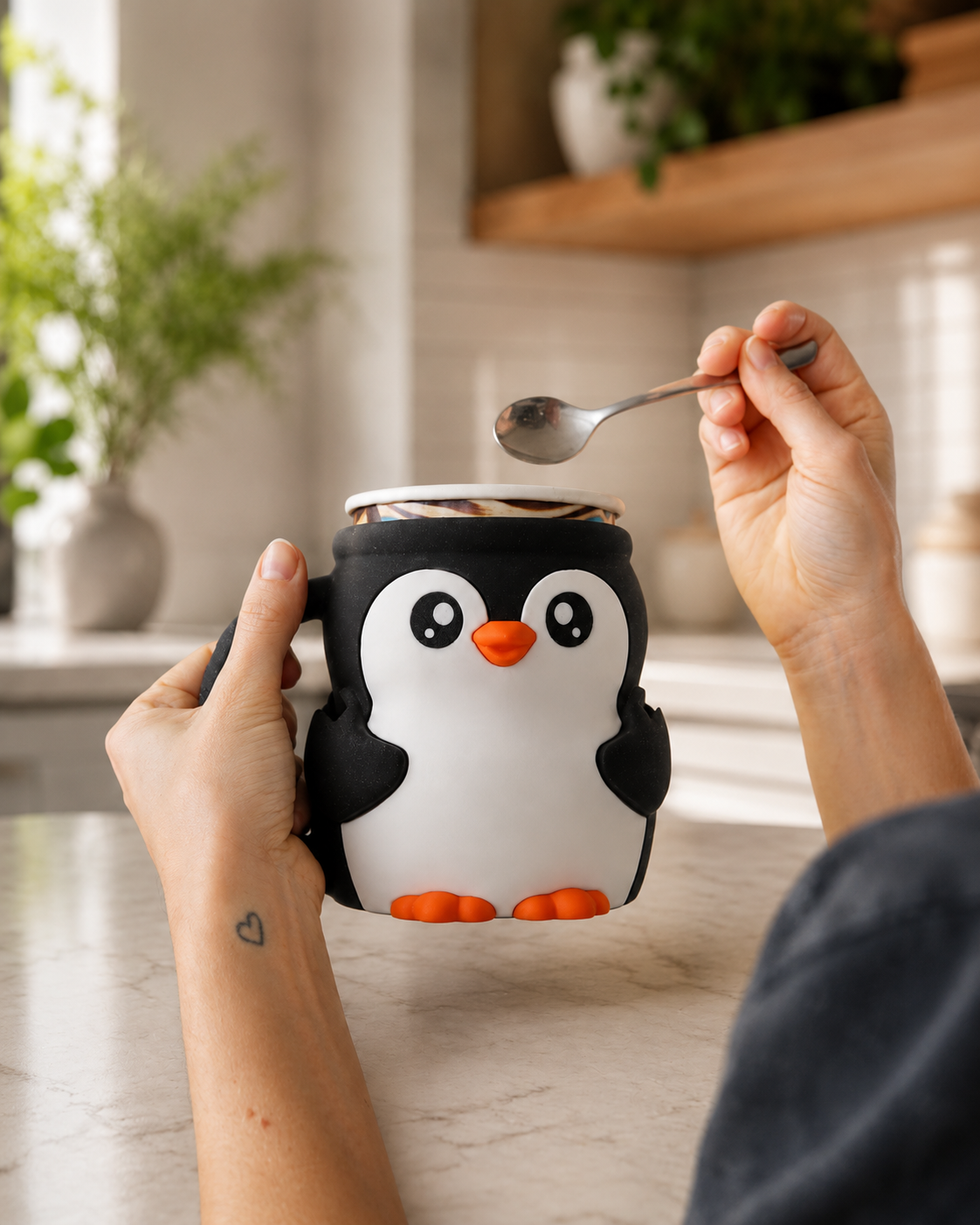 Penguin Ice Cream Pint Holder - The Perfect Gift for Ice Cream Lovers
