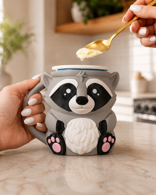 Raccoon Ice Cream Pint Holder - The Perfect Gift for Ice Cream Lovers